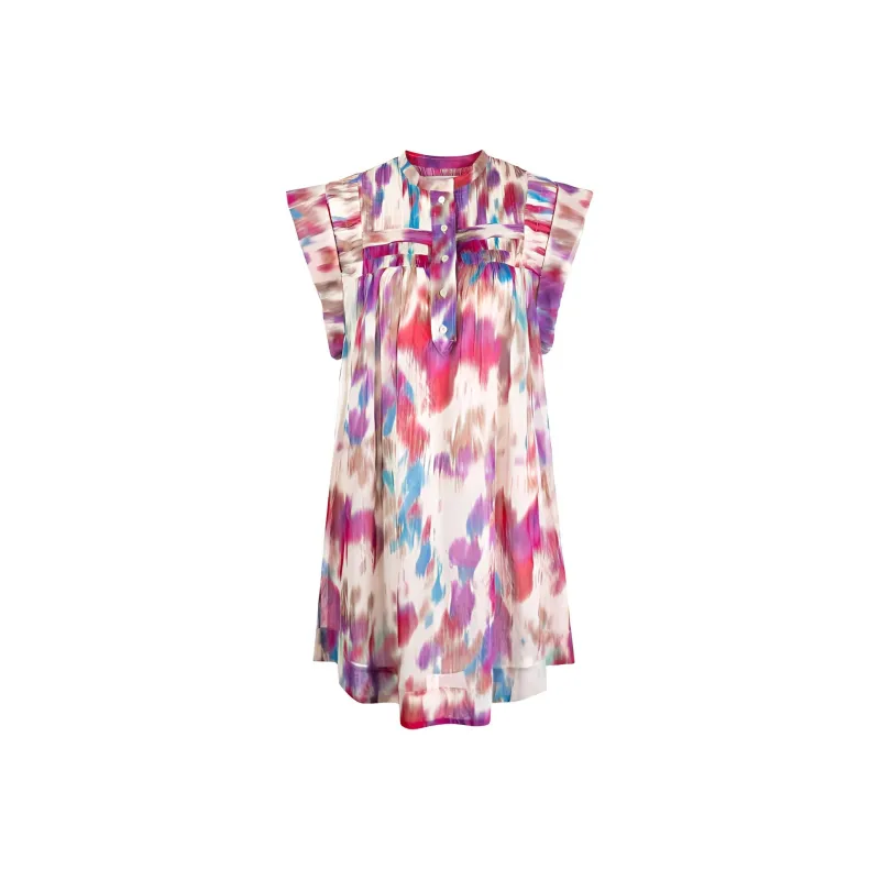 ISABEL MARANT ETOILE Leazali Printed Short Dress-0