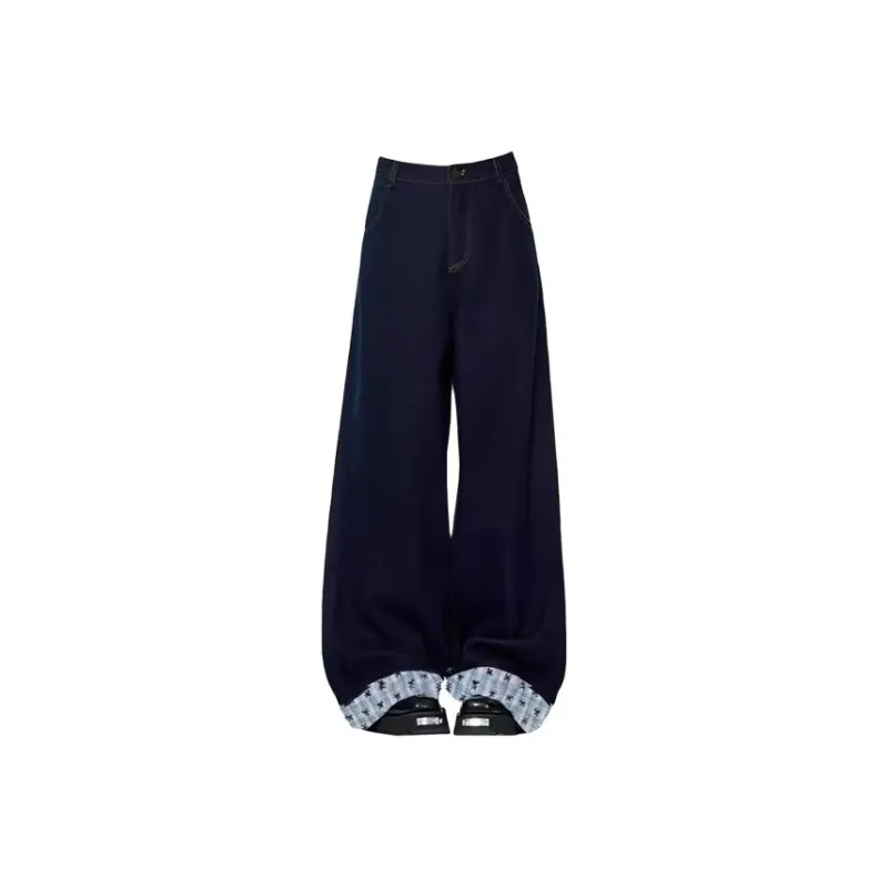 HUINIAN Jeans Women's Dark Blue-0
