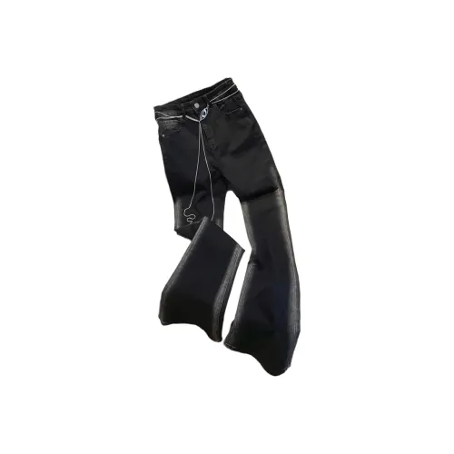 FUSHENG Jeans Women's Gradient Black Gray