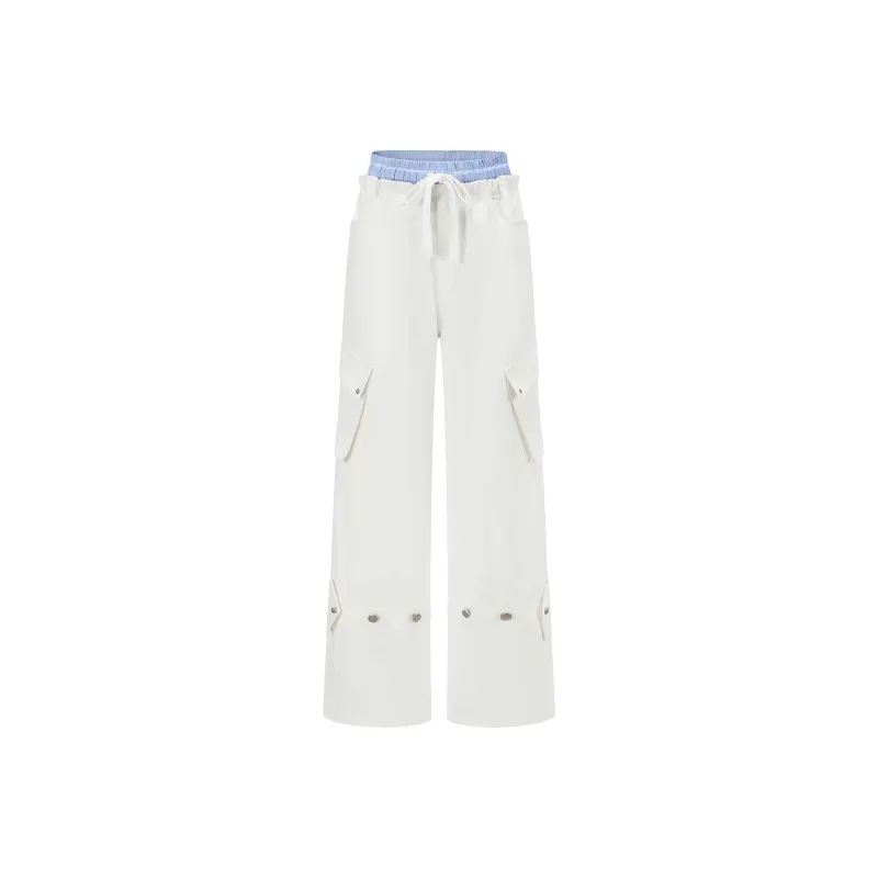 Alexia Sandra Cargo Pants Women's White-0