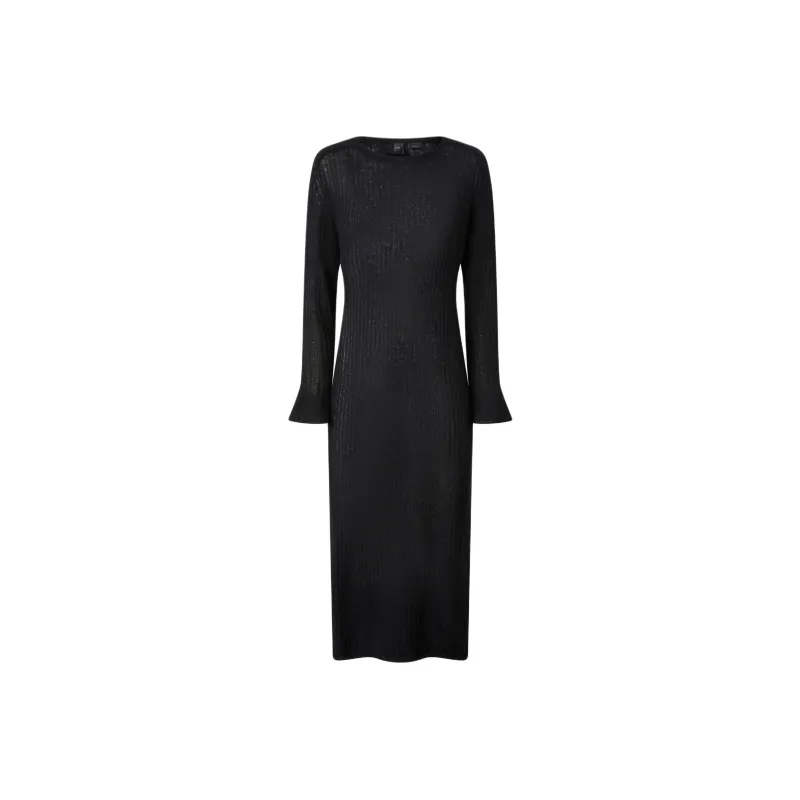 PINKO Ribbed knit Maxi Dress-0
