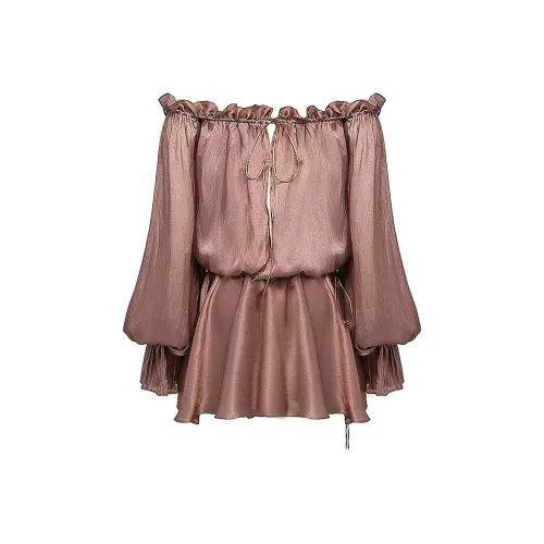 HOUSE OF CB Long-Sleeved Dresses Women's Light Brown