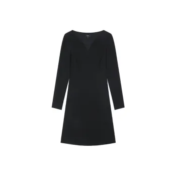 THEORY Long-Sleeved Dresses Women's Black