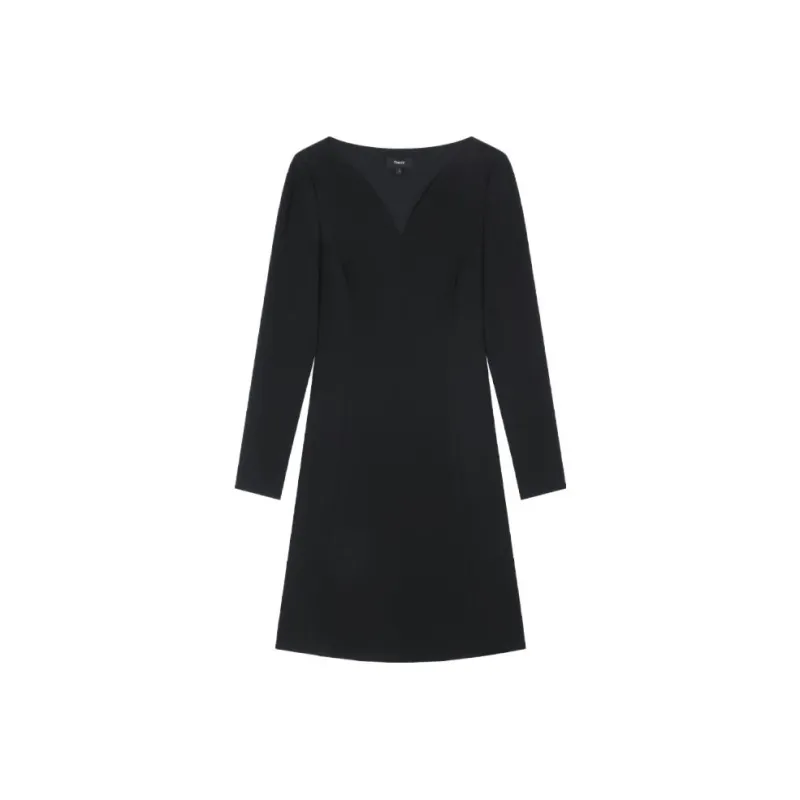 THEORY Long-Sleeved Dresses Women's Black-0