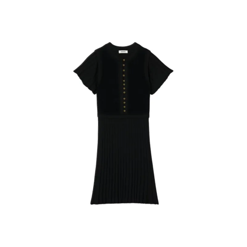Sandro Knitted Mini Dress-0