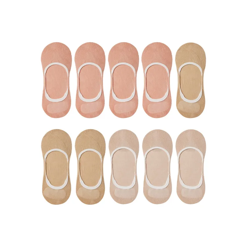 Cotton Gene No Show Socks Women's Combo Set-14