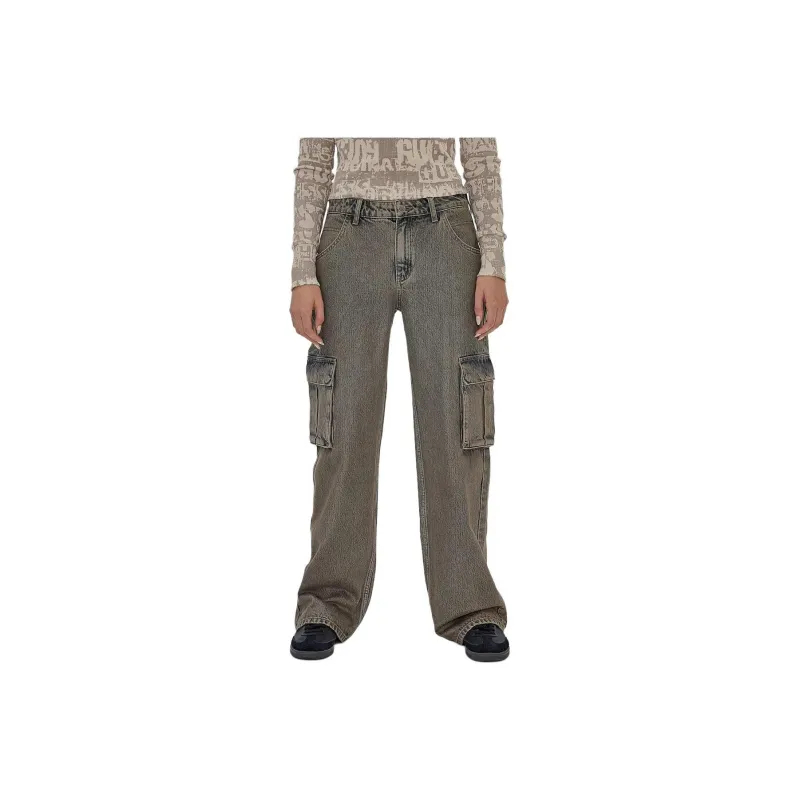 GUESS Originals Kit Cargo Jeans Jeans Women's Brown-0