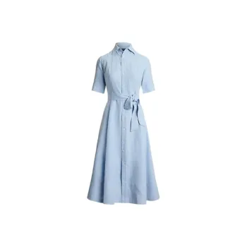 Polo Ralph Lauren Short Sleeved Dress Women's Blue