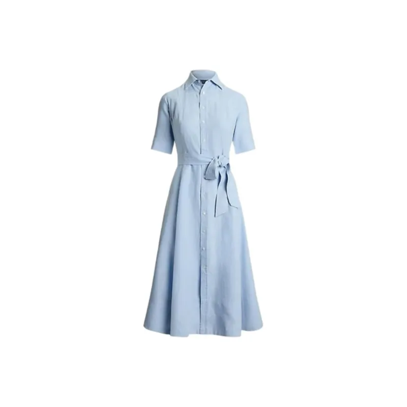 Polo Ralph Lauren Linen Midi Dress-0