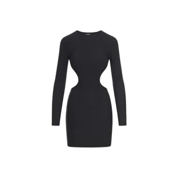Balenciaga Cut Out Open Back Mini Dress