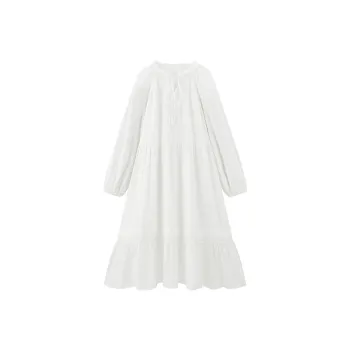LEDIN Long Sleeved Dress Women's Cannoli Cream