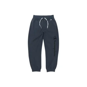 Champion SS24 Knitted Sports Pants Women's Beige Black