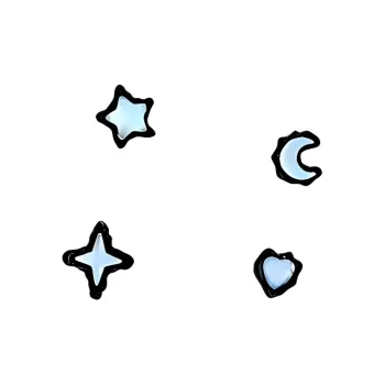 Universe Search Alloy Stud Earrings Women's