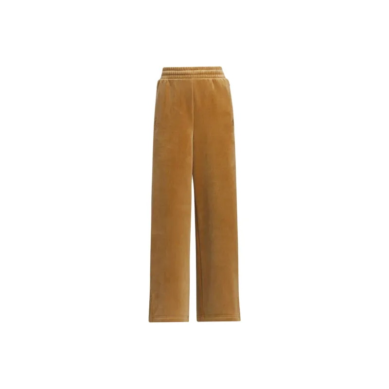 Adidas Lounge FW24 Knitted Sports Pants Women's Desert Brown-0