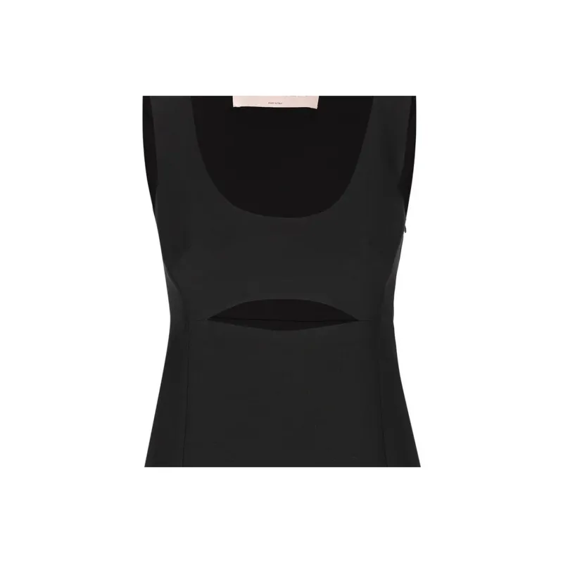 Valentino SS24 Sleeveless Dress Women's Black-3