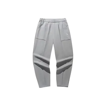 Anta Variety Training Collection Knitted Sports Pants Women's Pearlescent Gray