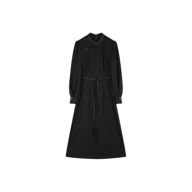 IHIMI Long Sleeved Dresses Women's-0
