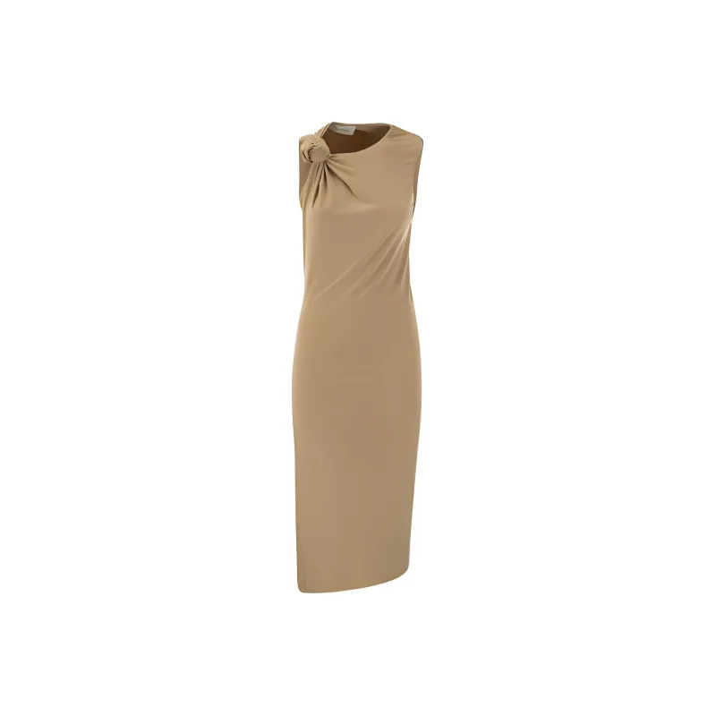 SportMax Max Mara Draped Sleeveless Dress-0