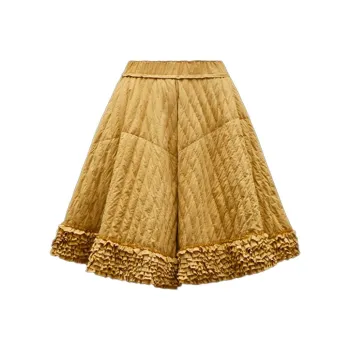 Moncler Casual Long Skirts Women's Yellow