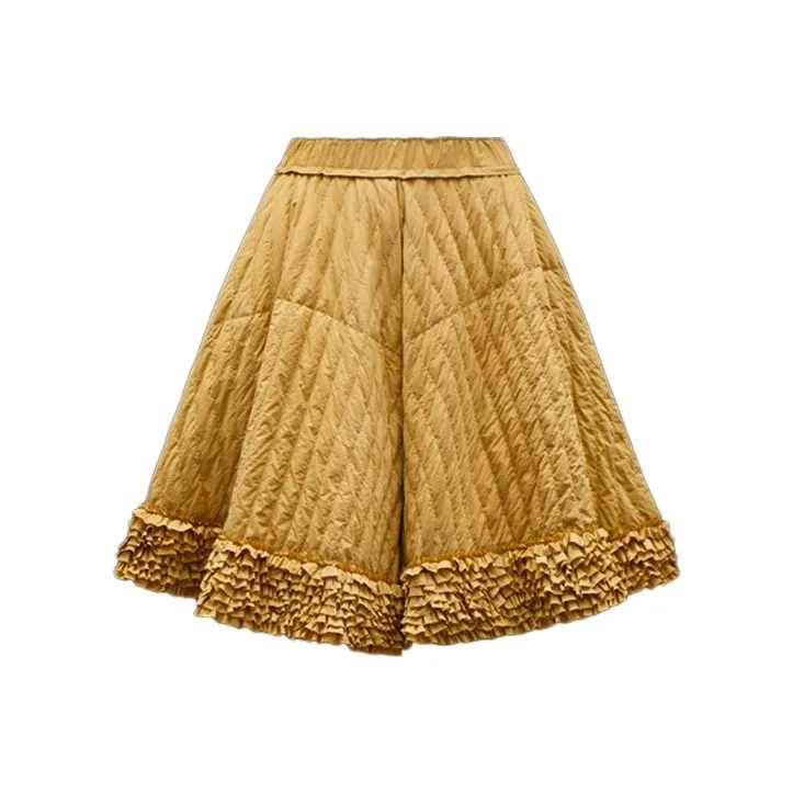 Moncler Casual Long Skirts Women's Yellow-0