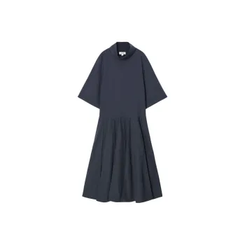 COS Short Sleeved Dress Women's Dark Blue