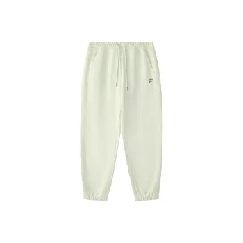 FILA FUSION Knitted Sweatpants Women's Beige Celadon Blue