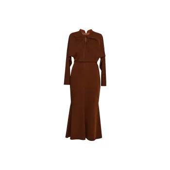 ROEYSHOUSE Long Sleeved Dresses Women's Caramel