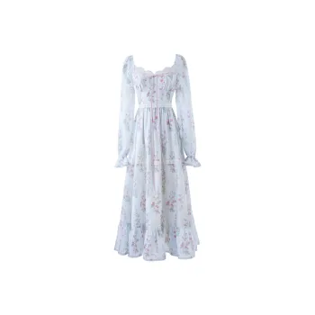 Blovelan Long Sleeved Dresses Women's Aqua Blue