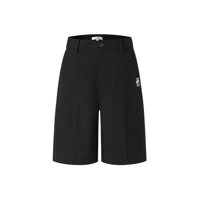 JZ. ANNAKRO Casual Shorts Women's Plain Black-0