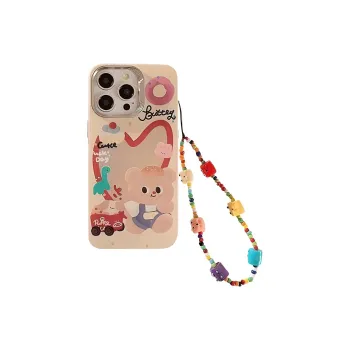 Wei Xin Acrylic Material Laser Heart Donut Bear Phone Cases Compatible With IPhone 16/15 Pro Max/Apple 13/14 Pro/Max