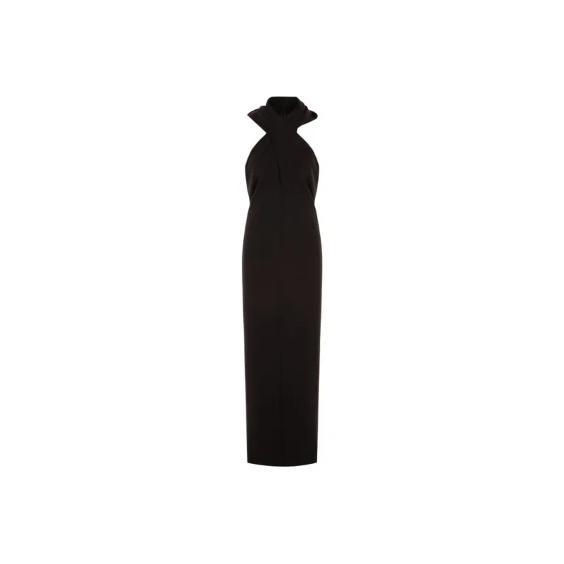 SAINT LAURENT Sleeveless Dress Women's Brown-0