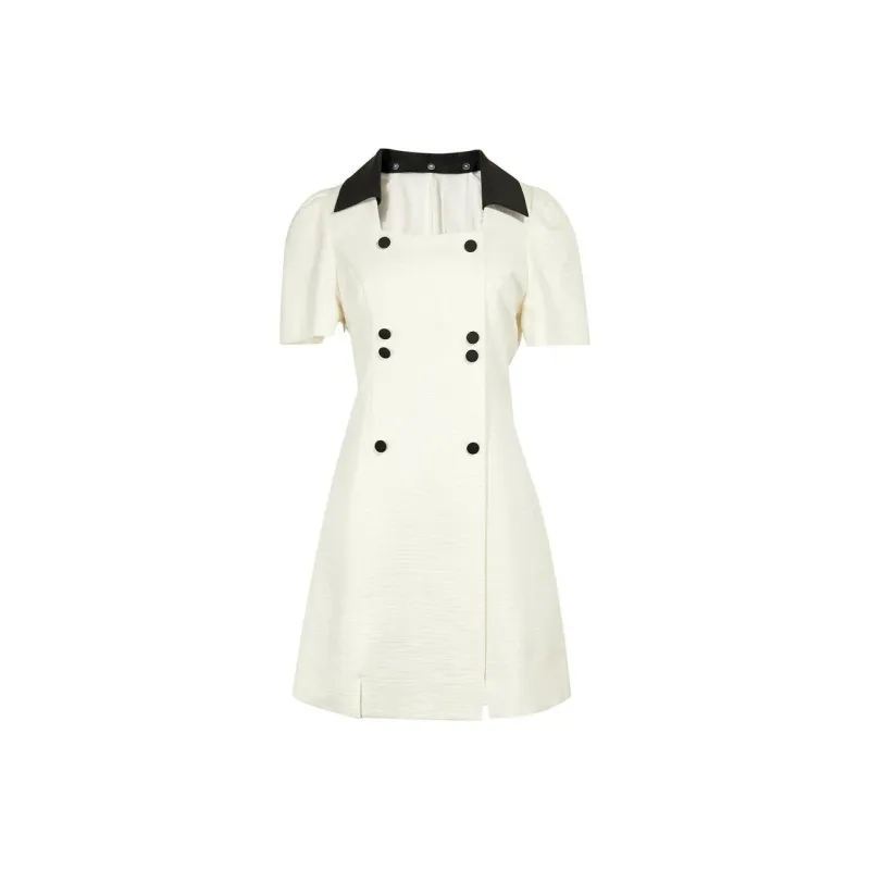 3COLOUR Short-Sleeved Dresses Women's Milk White-0