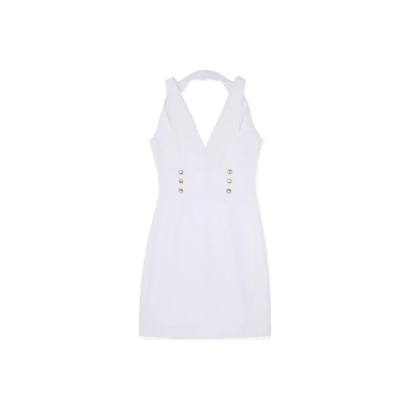 GUESS Sleeveless Dresses Women's White-0