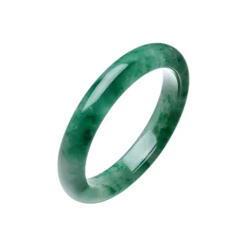 ZHOU LIU FU African Emerald Bangles Women's