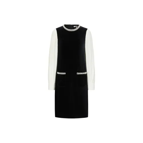 JZ. ANNAKRO Long Sleeved Dresses Women's Plain Black