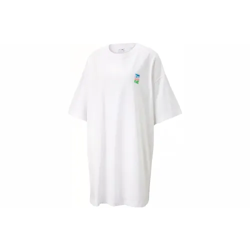 PUMA Short-Sleeved Dresses Women's White