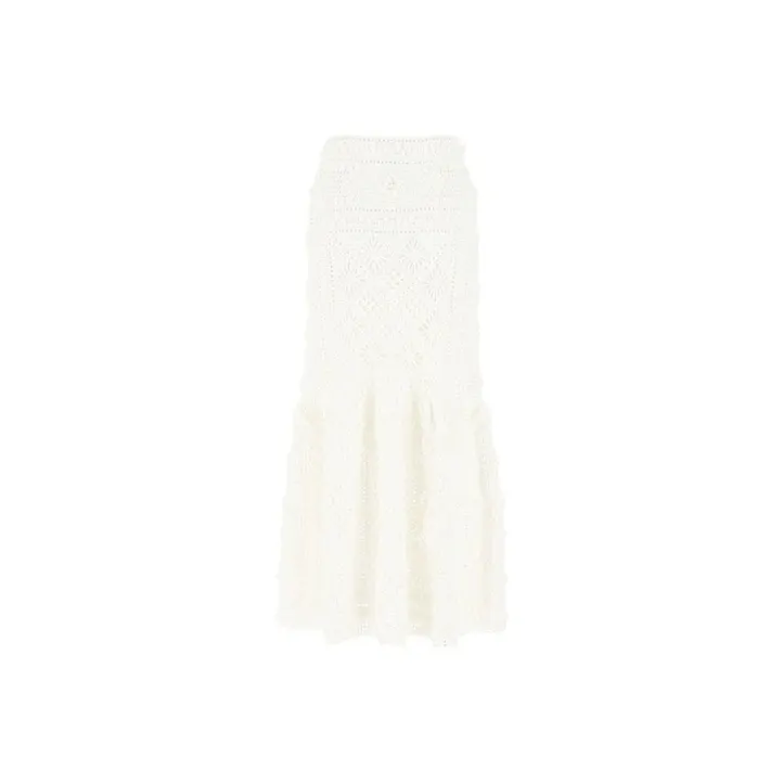 Zimmermann Casual Long Skirts Women's White-0