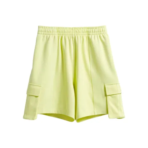 Adidas Ivy Park Shorts Gender Neutral Yellow Tint