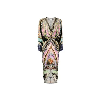 Camilla Florence Field Day Gathered-detail Midi Dress