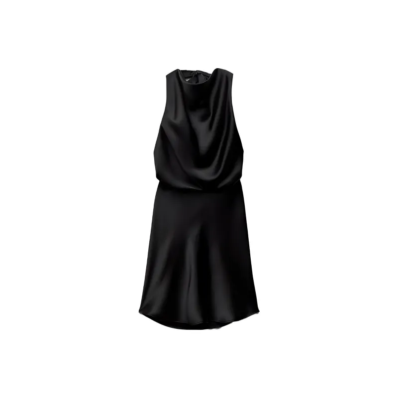 ZARA Sleeveless Dress Women's Black-0