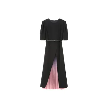 NINE WEST Short Sleeved Dress Women's Black