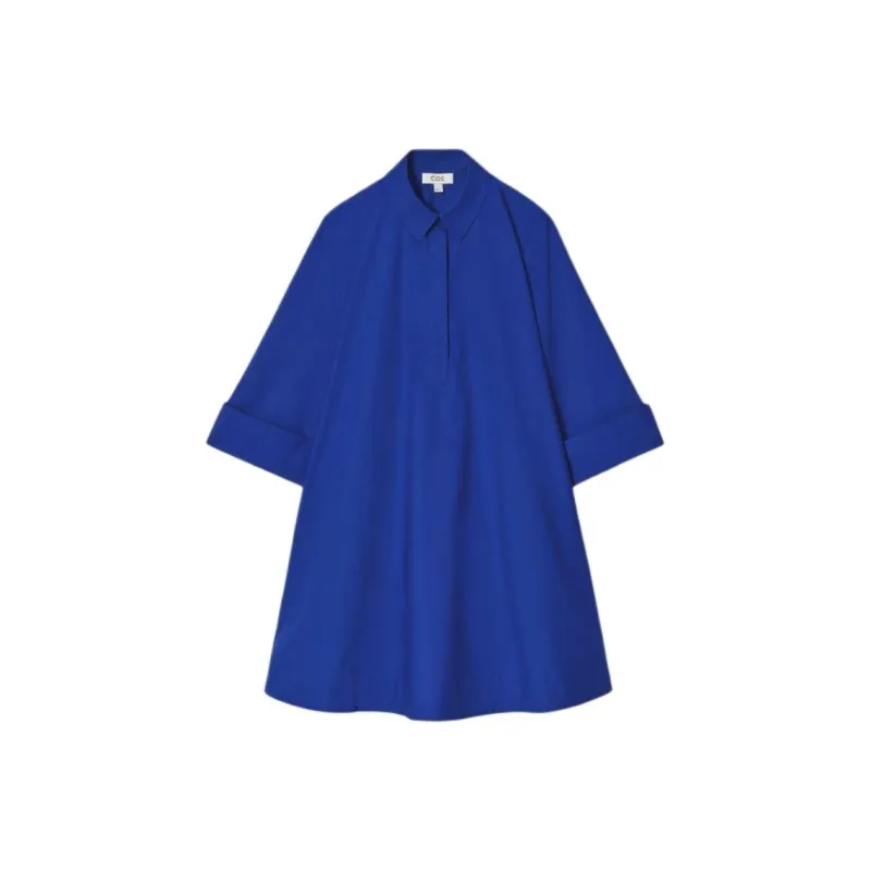 COS Long-Sleeved Dresses Women's Cobalt Blue-0