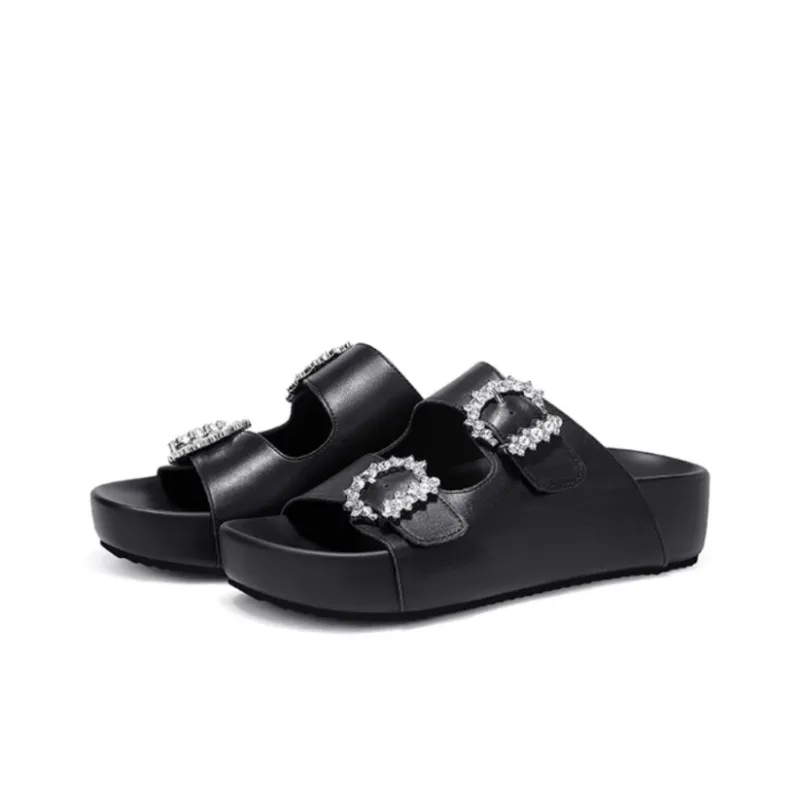 JESSICA SOPHIA Metal Odor Resistant Slide Slippers Women's-3