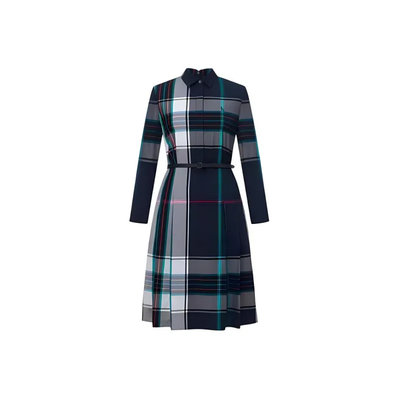 HAZZYS Long Sleeved Dress Women's Navy Blue-0