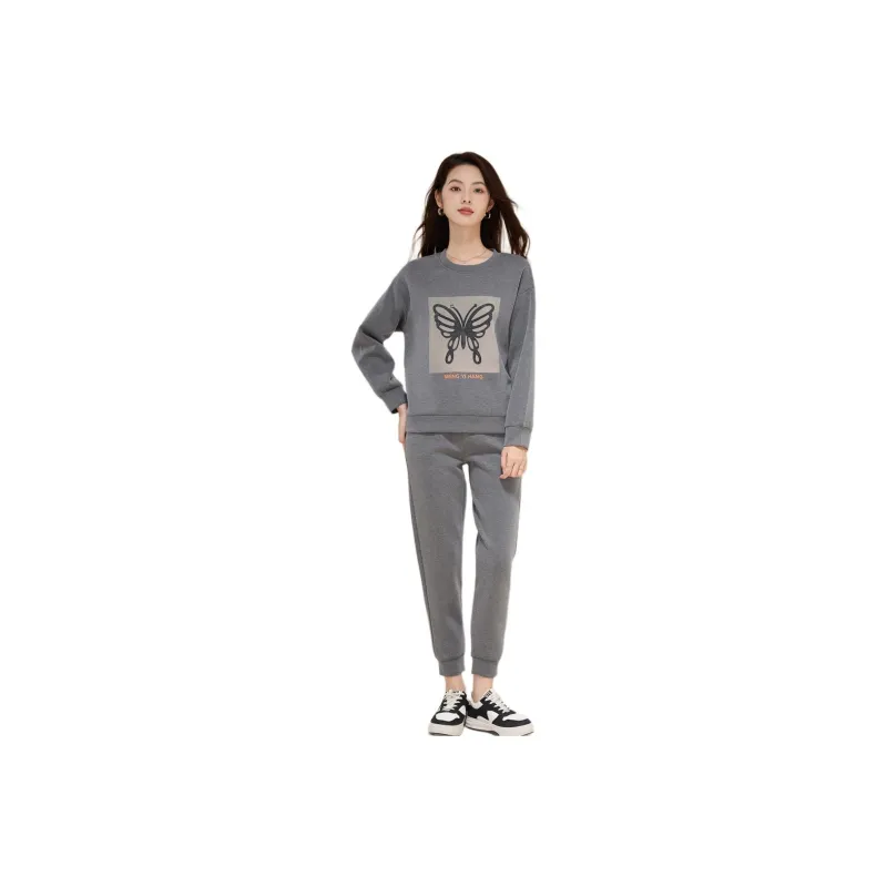 Fele.d Casual Suit Women's Gray-0