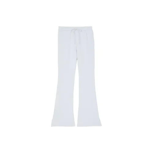 Victoria's Secret PINK Ivy Fleece Split-Hem Flare Sweatpants/Hydrangea Blue Knitted Sports Pants Women's Hydrangea Blue
