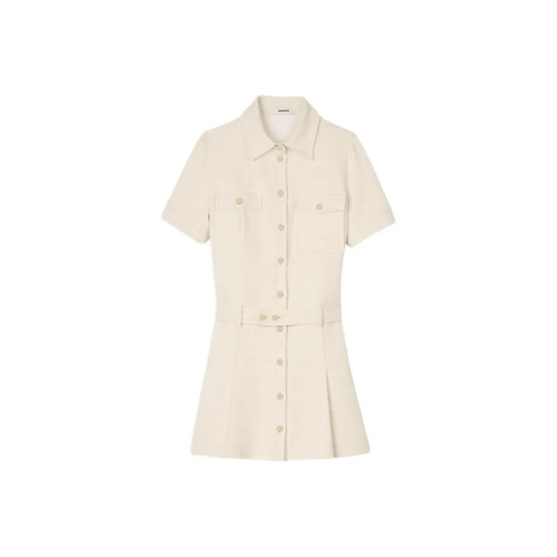 Sandro Tweed Mini Dress-0