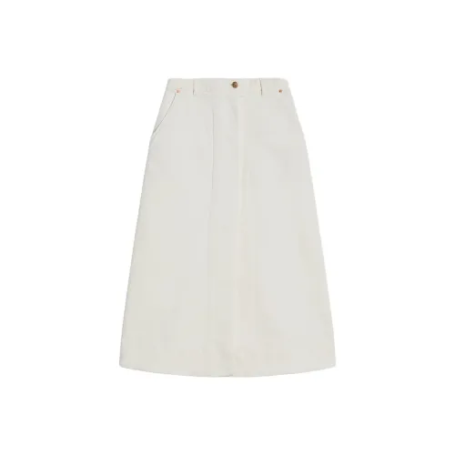 SCANLAN THEODORE Denim Skirt Denim Long Skirts Women's Natural/Natural