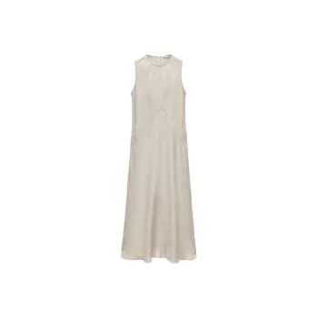 ZARA Sleeveless Dress Women's Brown