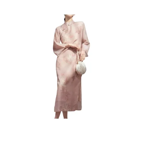 DESIGNER UNCLE Long-Sleeved Dresses Women's Pink